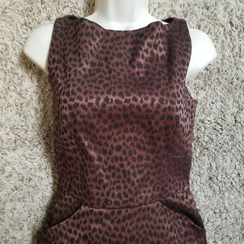 David Warren Leopard Print Dress Sz 4